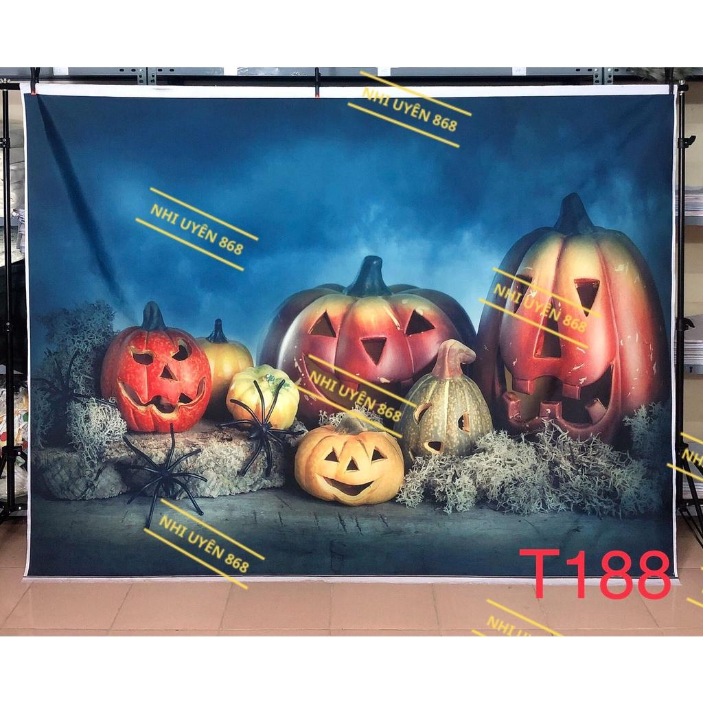 Thảm vải chụp ảnh / Thảm vải treo tường / Tranh vải decor chủ đề Halloween (mã T188)