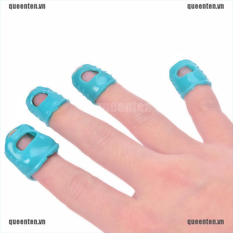 4Pcs Guitar Fingertip Protectors Finger Guards for Guitar Ukulele Accessories QUVN