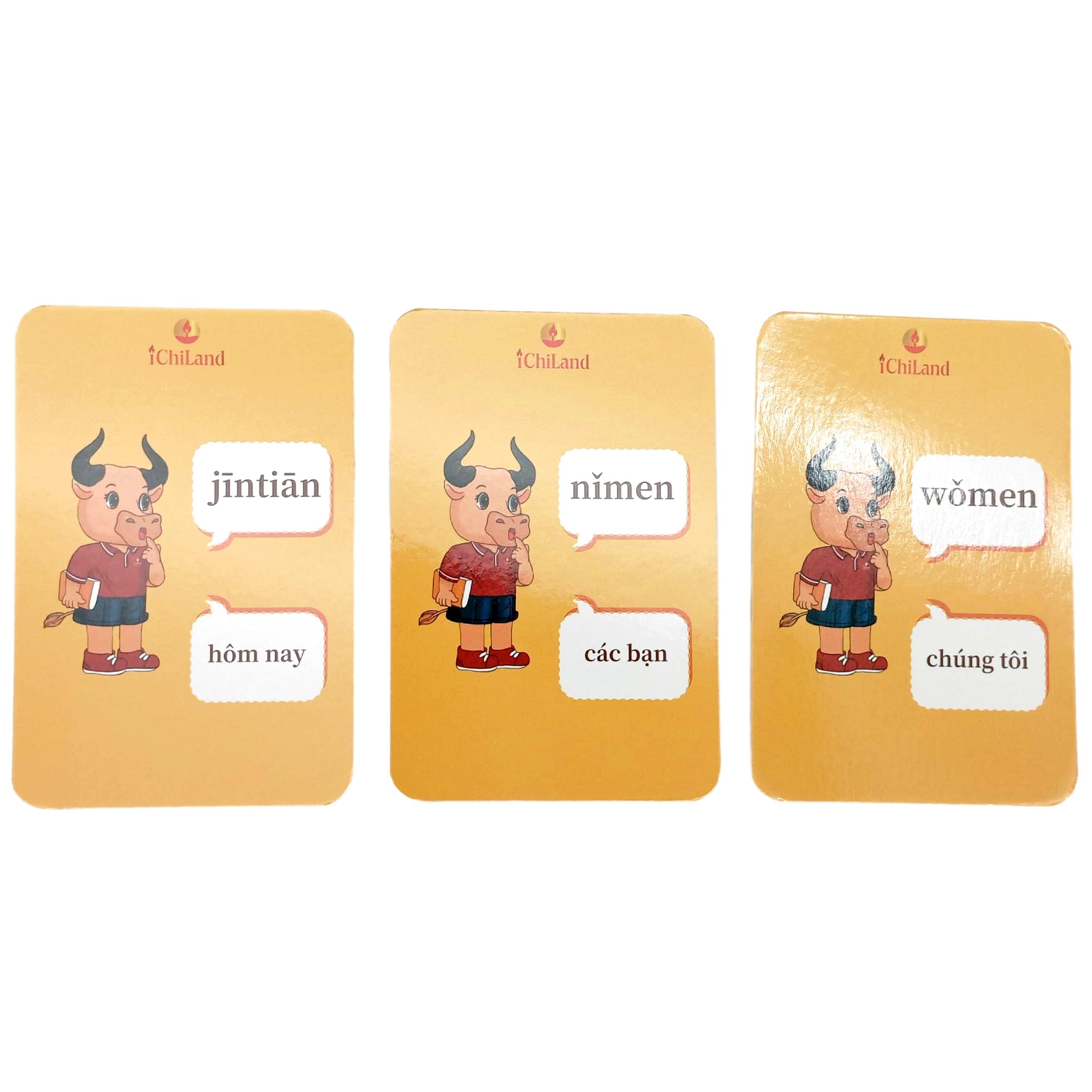 Tiếng Trung Trẻ Em Ichiland - Bộ Thẻ Học Từ Vựng Flashcard - Tập 1