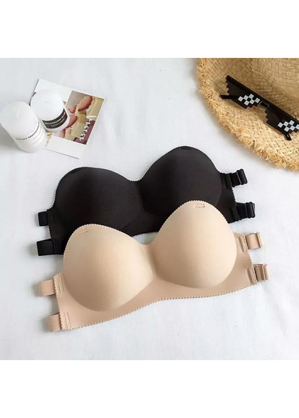2 Áo Bra đúc su chống tụt dây chéo