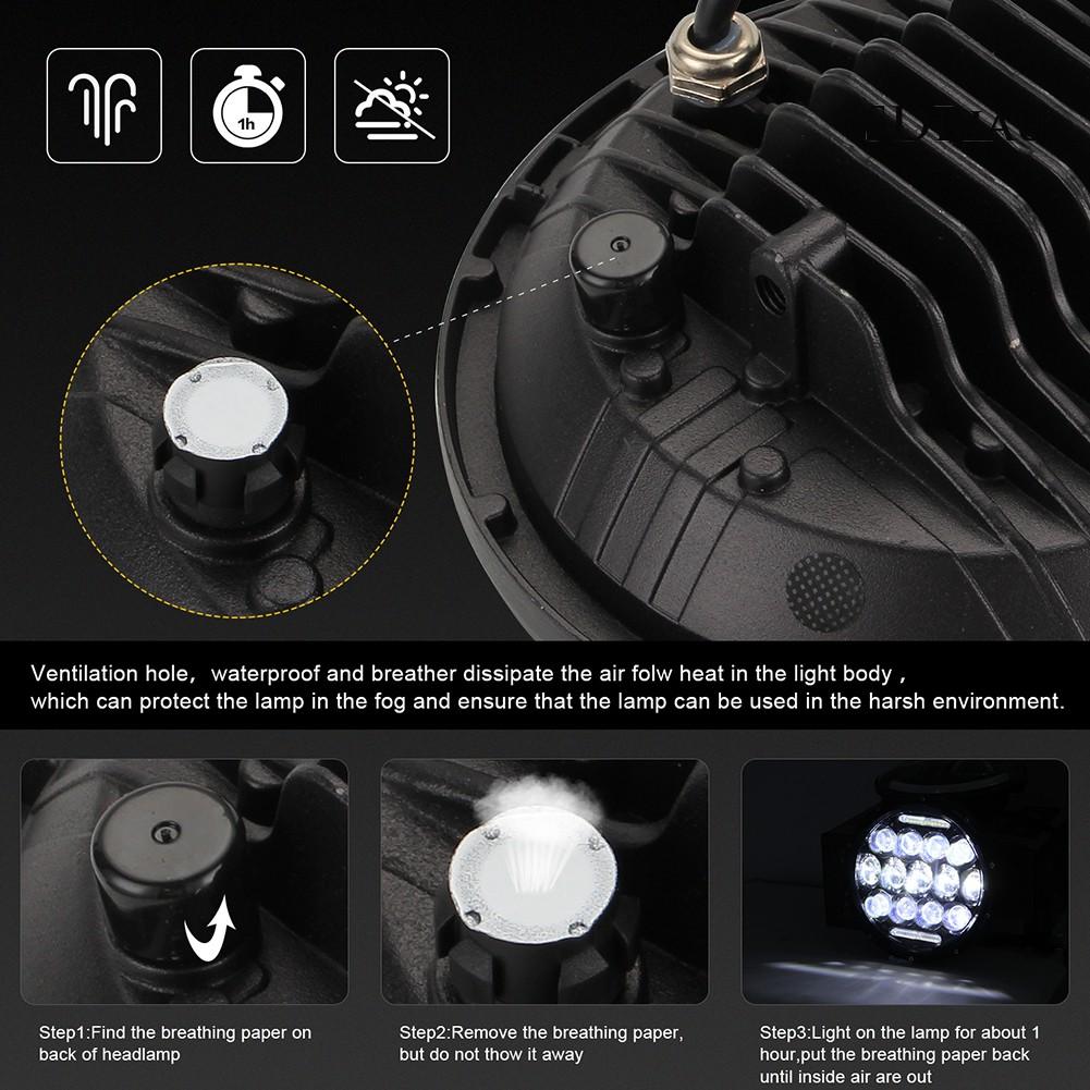 Đèn Pha Led 280w 7 Inches 6000k Chống Thấm Nước Cho Xe Wrangler