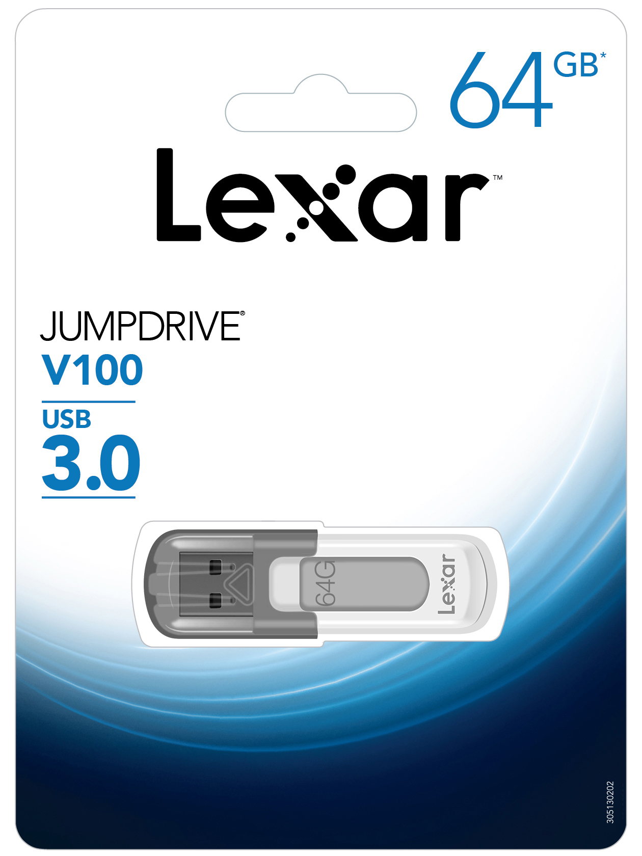 USB Lexar V100 JumpDrive 64GB - USB 3.0 - Hàng Chính Hãng