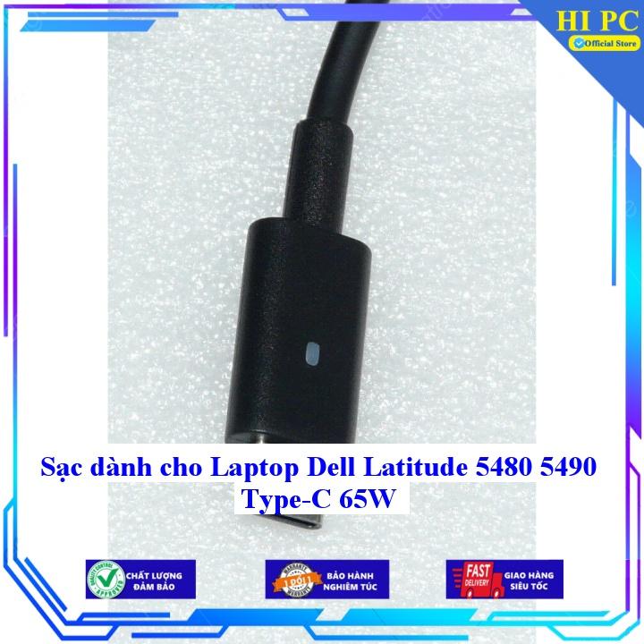 Sạc dành cho Laptop Dell Latitude 5480 5490 Type-C 65W - Kèm Dây nguồn - Hàng Nhập Khẩu
