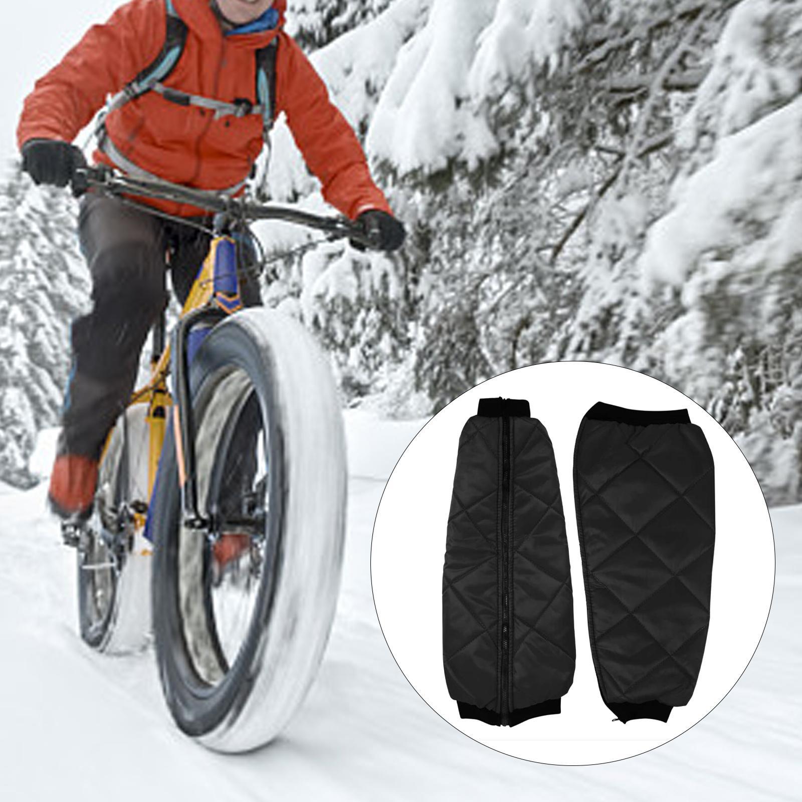 Warm Knee Pads, Knee , Unisex Windproof Zipper Leg Sleeves for Outdoor Ski Riding Snowboarding Cycling