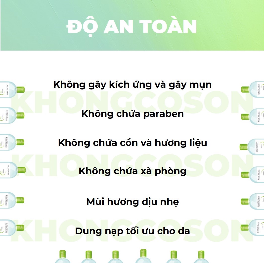 Dung Dịch Làm Sạch Và Tẩy Trang Công Nghệ Micellar Bioderma Sebium H2O + Tặng Kèm Túi Đựng Mỹ Phẩm Cao Cấp