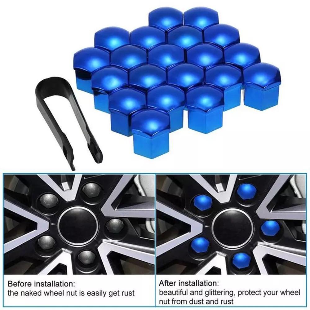 Nắp Bảo Vệ Ốc Vít Bánh Xe Hơi Nhiều Màu 17mm 19mm