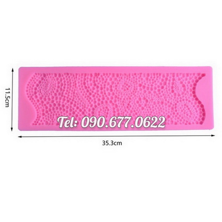 Khuôn silicone làm viền bánh, rau câu hình ngọc trai - Mã số 1076