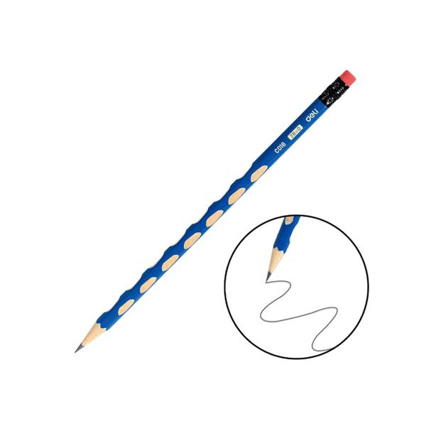 Bút Chì Lục Giác 2B - Deli EC016-2B - Màu Xanh