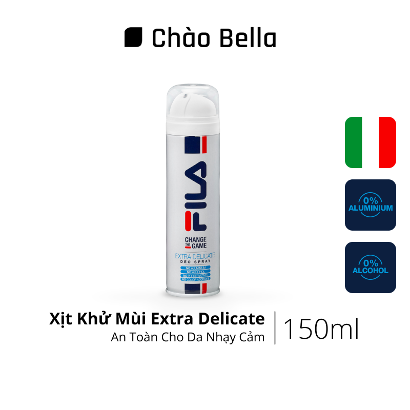 Xịt Khử Mùi Nam Nữ Toàn Thân FILA | Khử Mùi Cơ Thể - Giảm Tiết Mồ Hôi - Thơm Mát Cả Ngày Dài (150ml