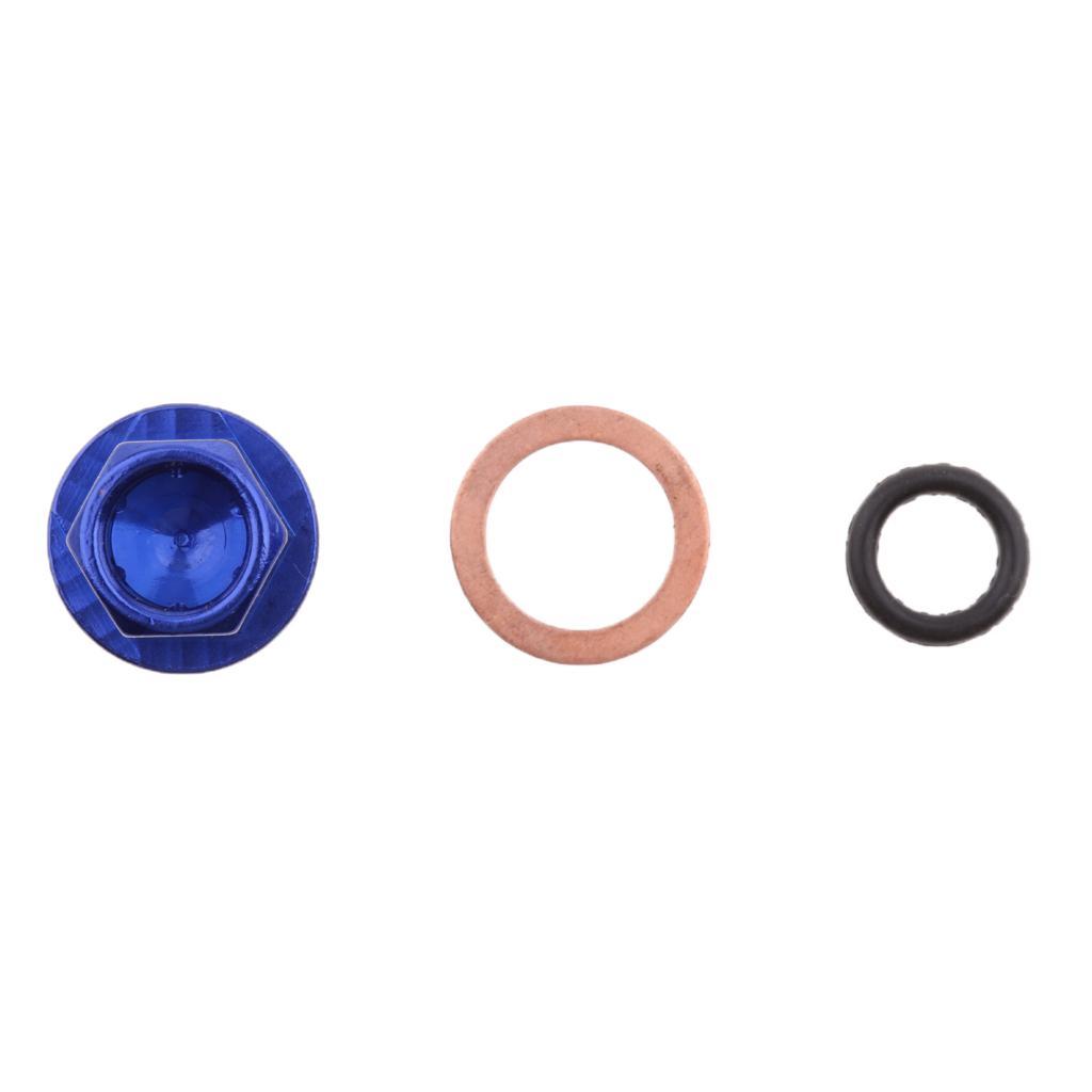 Blue Engine Oil Drain Plug Nut Screw Repair for Dirt Bike ATV