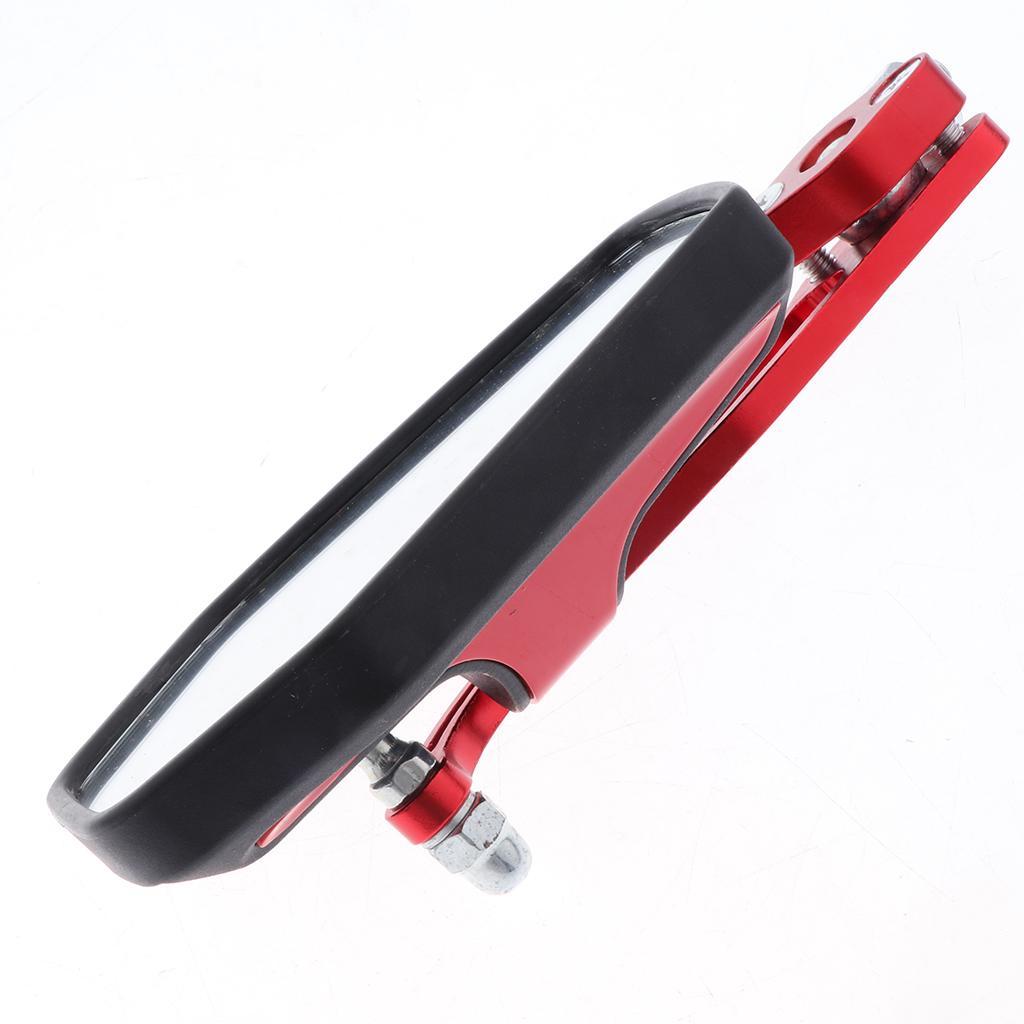 Aluminum Racing Side Rear View Mirrors for Motorcycle Dirt Bikes ATV Red