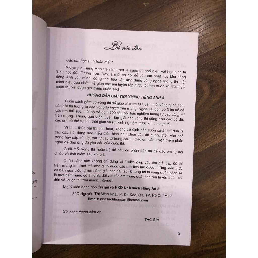 Sách - Hướng dẫn giải violympic tiếng anh 3