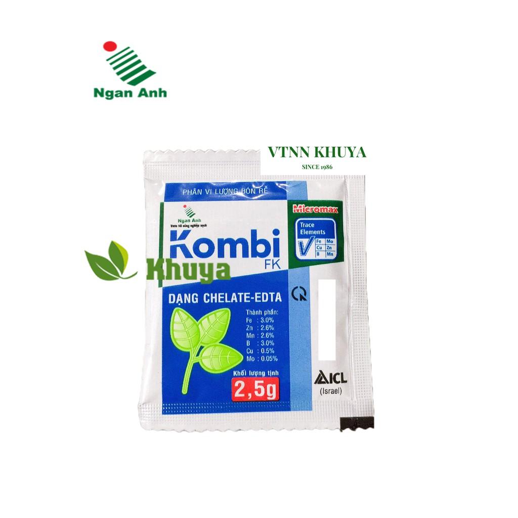 Phân vi lượng bón rễ Kombi FK gói 2,5gr Dạng Chelate EDTA