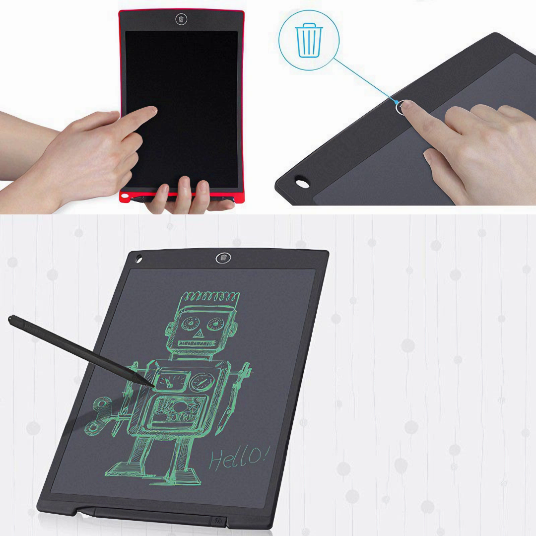 Bảng viết xóa Saving đa sắc giúp cho bé thông minh, thỏa sức sáng tạo LCD 12inch - Hàng chính hãng