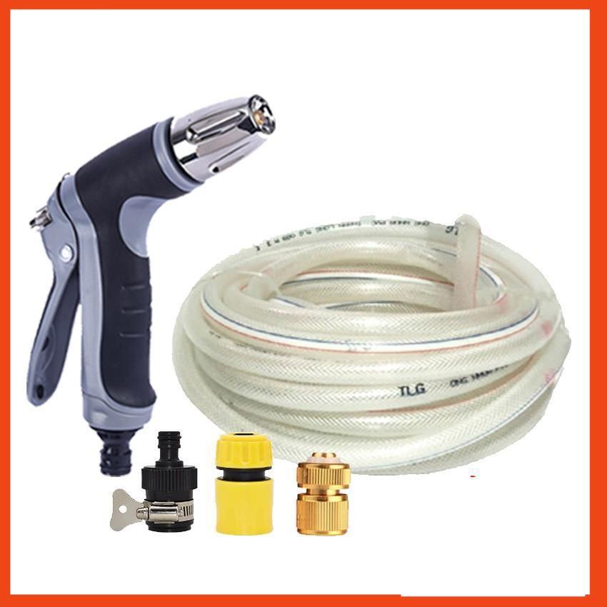 Bộ dây và vòi xịt rửa xe tưới cây tăng áp 3-5M 206817