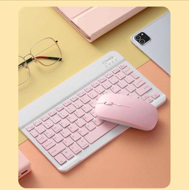 Dành Cho iPad Combo Bàn Phím Và Chuột Không Dây Bàn Phím Bluetooth Teclado Cho iPad Xiaomi Samsung Huawei Máy Tính Bảng Android IOS Windows