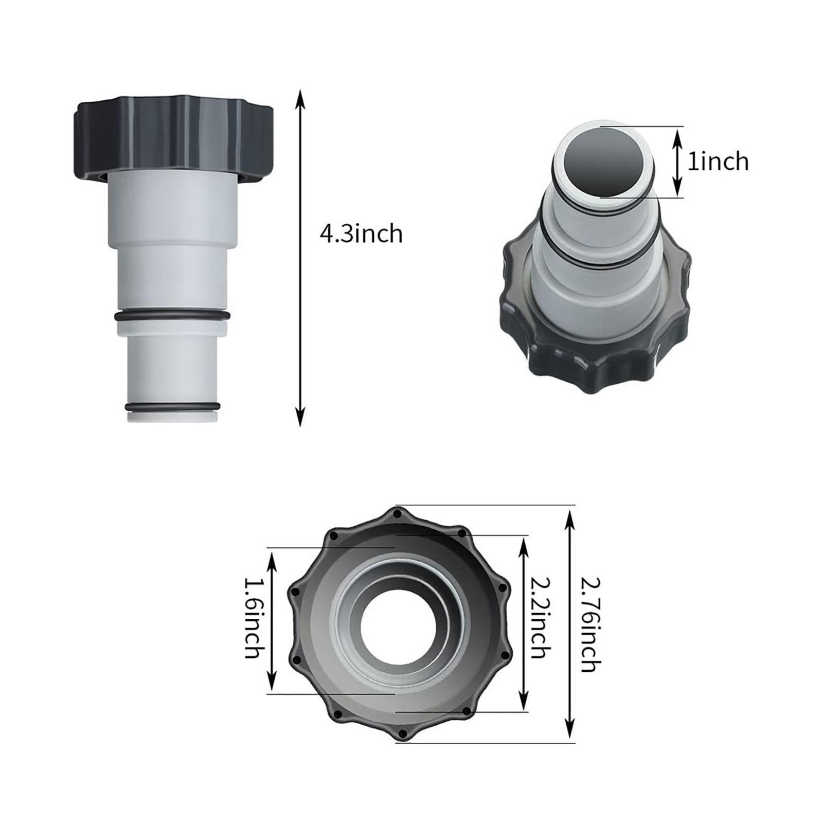 Portable Pool Hose Adapter Supplies Hose Adapter Durable for Pool Ground