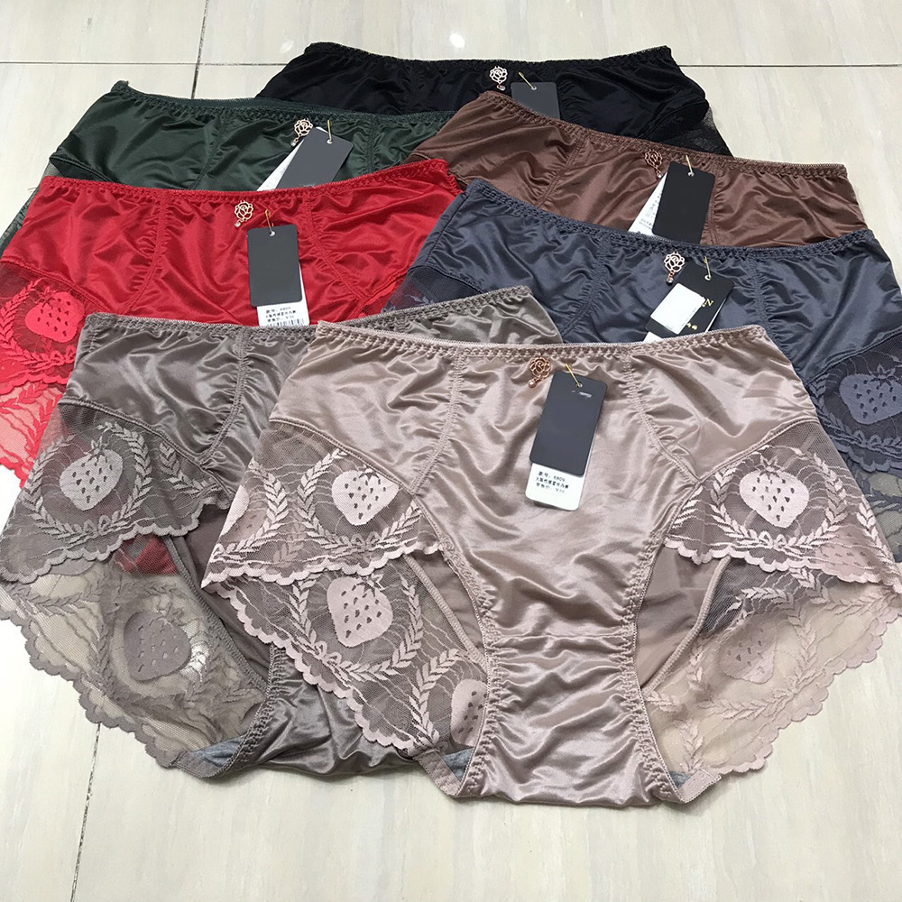 Combo 3 Quần Lót Nữ Thun Lạnh Pha Ren,Siêu Nhẹ,Mềm Mại, Cạp Cao Giúp Gen Bụng Dưới,Không Lộ Viền