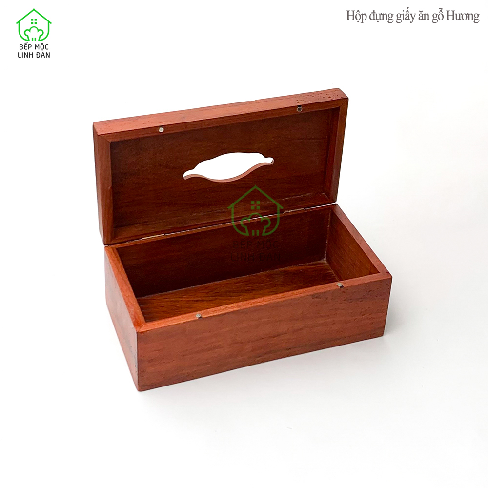 Hộp Khăn Giấy Gỗ Hương HAHANCO Khắc Phật Di Lặc Kéo Bao Tiền [CTL751]