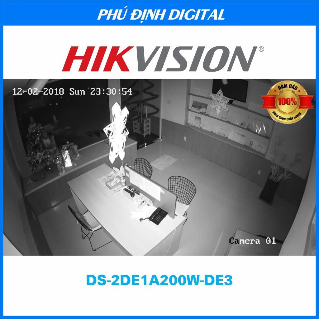 Camera Quay quyét trong nhà 2mp Hikvision mã DS-2DE1A200W-DE3 - Hàng Chính Hãng