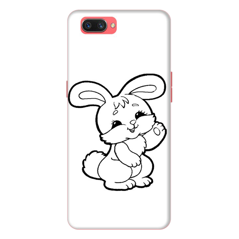 Ốp Lưng Dành Cho Điện Thoại Oppo A3S Thỏ Trắng