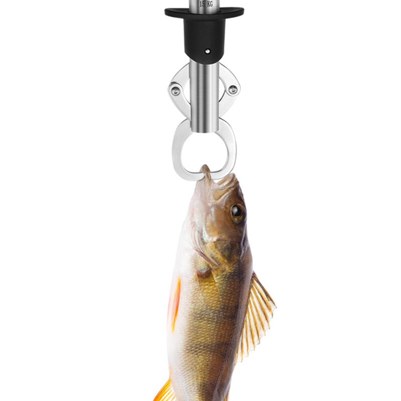 Portable Fish Lip Gripper Stainless Steel Tool Fishing Gear with Strap