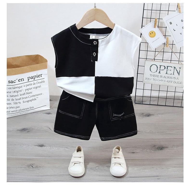 Bộ Cộc Tay Cho Bé Trai , Bộ thun Cộc Tay Cực Mát Từ 6-28kg -BABY SÓC