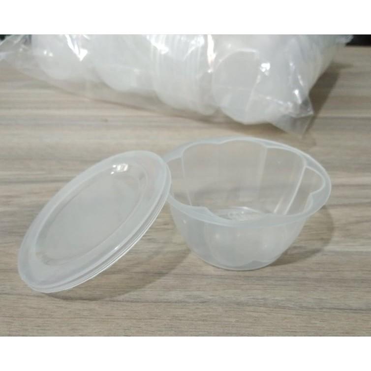 Combo 50 Khuôn Bánh Flan/ Sữa Chua/ Rau Câu Hình Bông 90ml