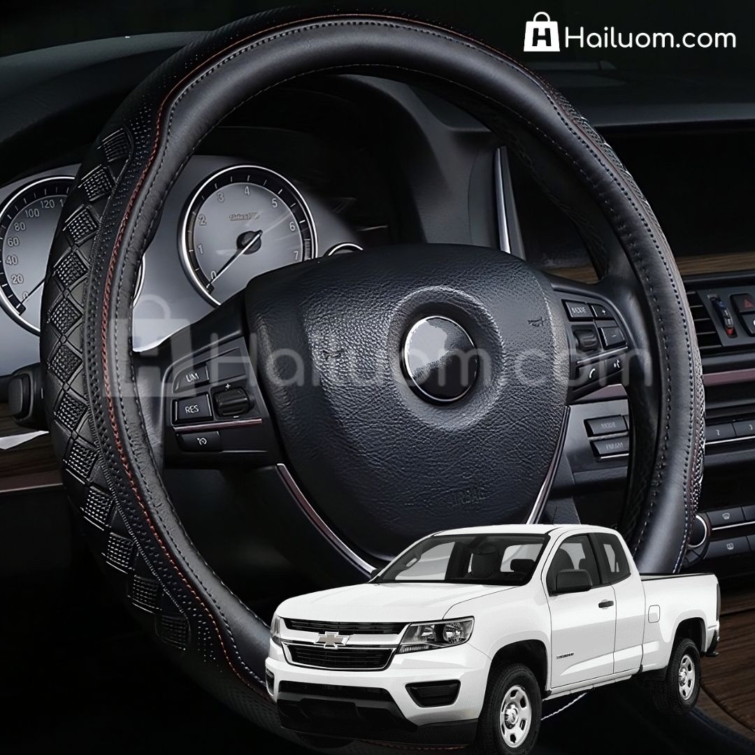Bọc Vô Lăng ô tô cho CHEVROLET COLORADO Da Thật Cao Cấp 4 Mùa