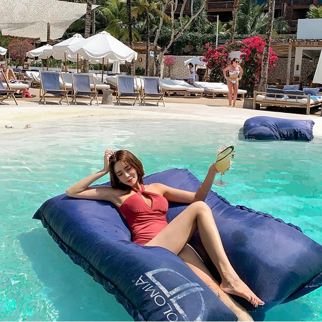 Áo tắm 1 mảnh tôn dáng - hot bikini 2021 - M1 màu đỏ mận cá tính