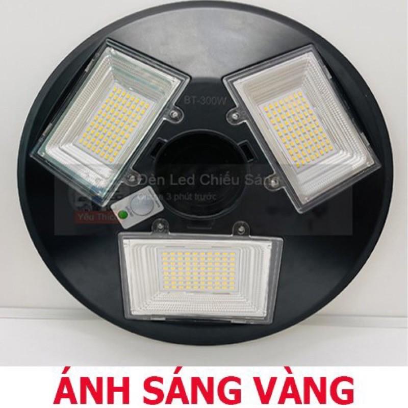 Đèn năng lượng mặt trời đĩa bay ánh sáng Vàng chuyên đèn công viên,biệt thự sân vườn công suất 300W chống nước IP66