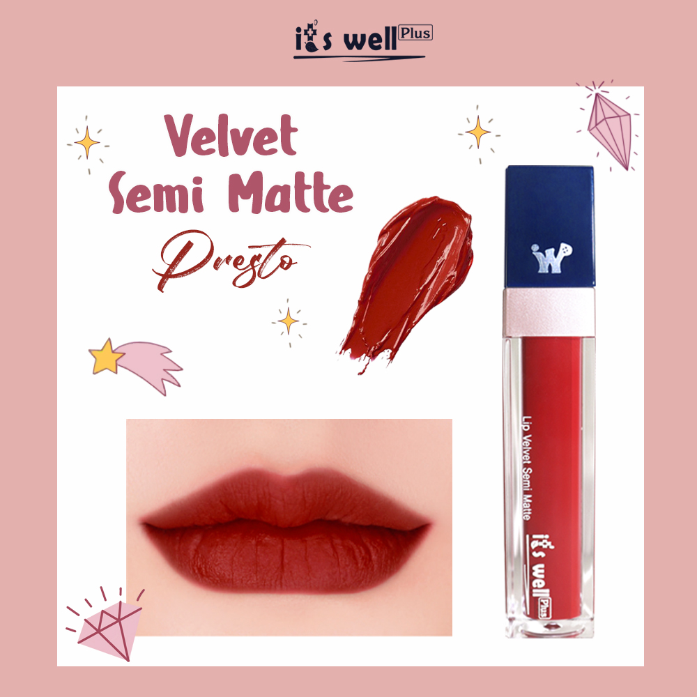 Son Kem Lì it's Well plus Lip Velvet Semi Matte (8g)