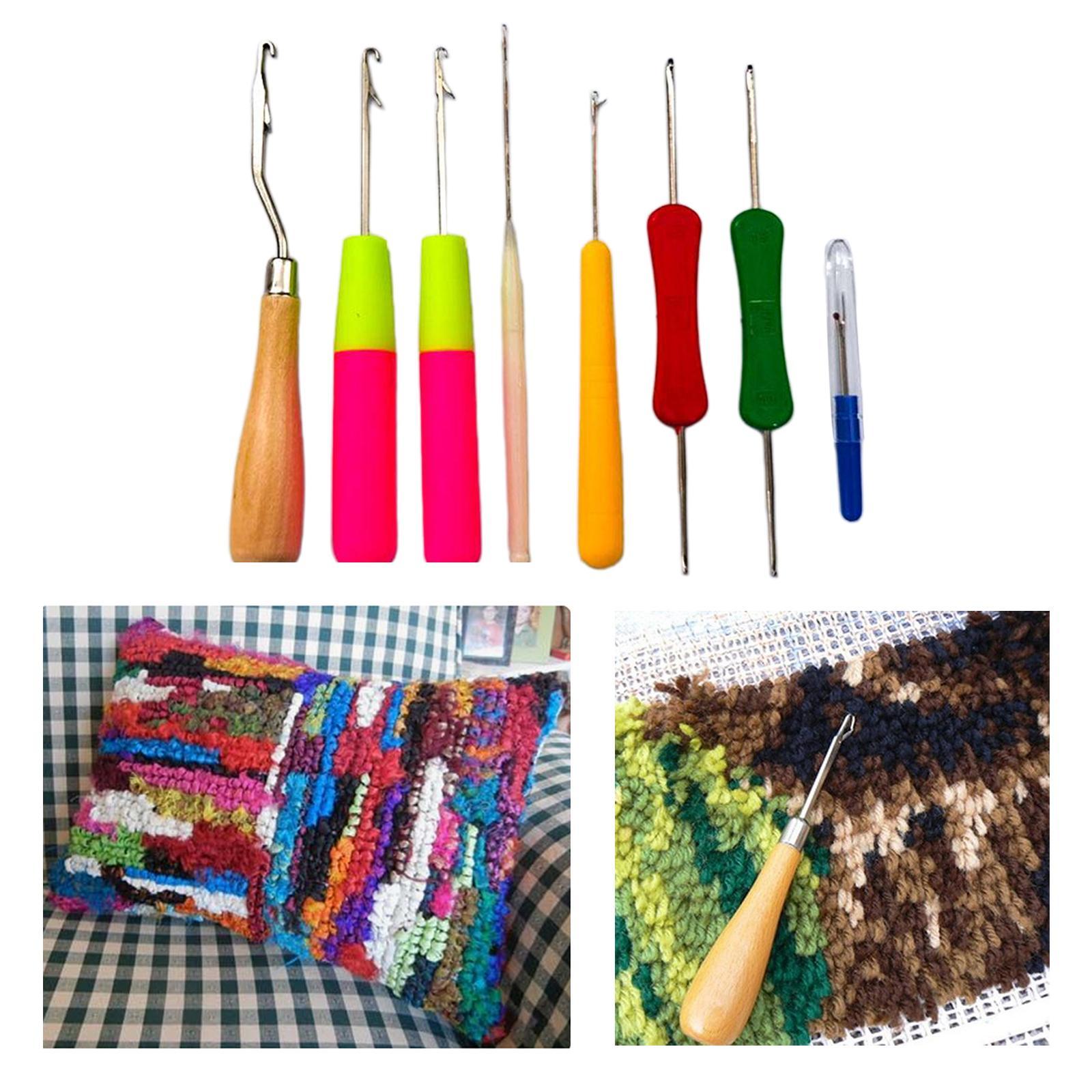 9Pcs/Set Latch Crochet Hair Hooks Dreadlock for Carpet Making Crafts