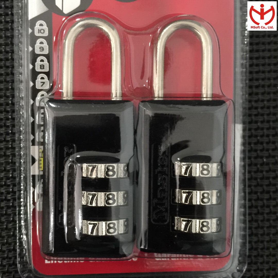 Bộ 2 khóa vali Master Lock 646T - MSOFT