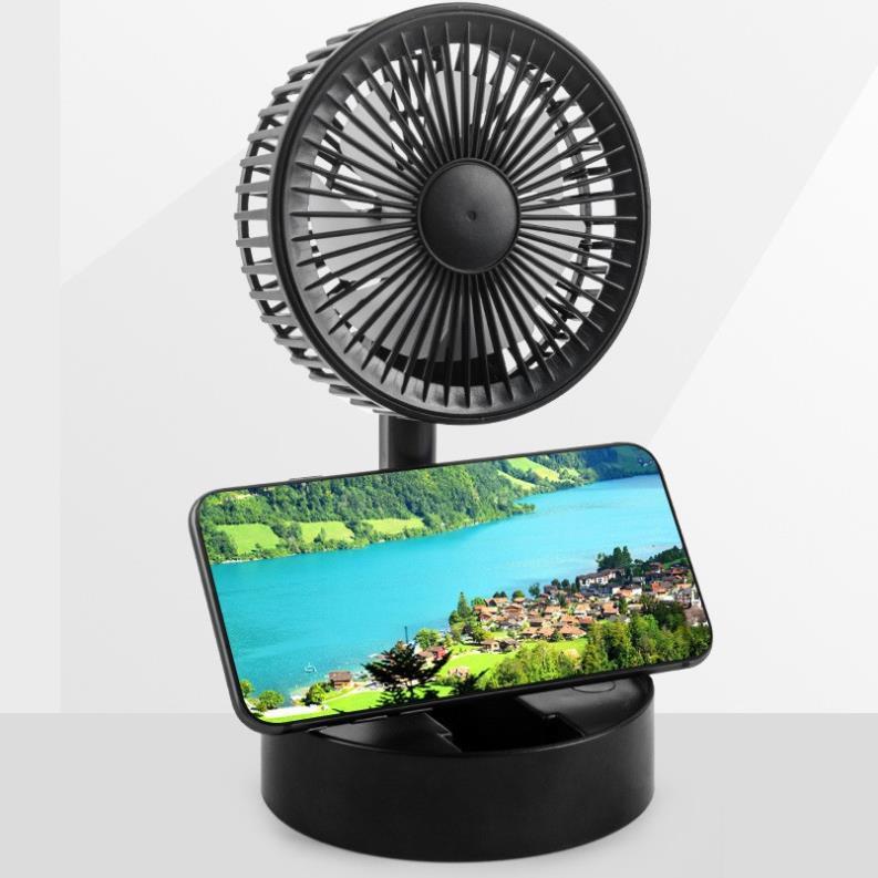 ️Tích Điện 3H️Quạt Mini Để Bàn Sạc Tích Điện Gấp Gọn USB Fan A9, Siêu Tiện Dụng Cho Mùa Hè 2021