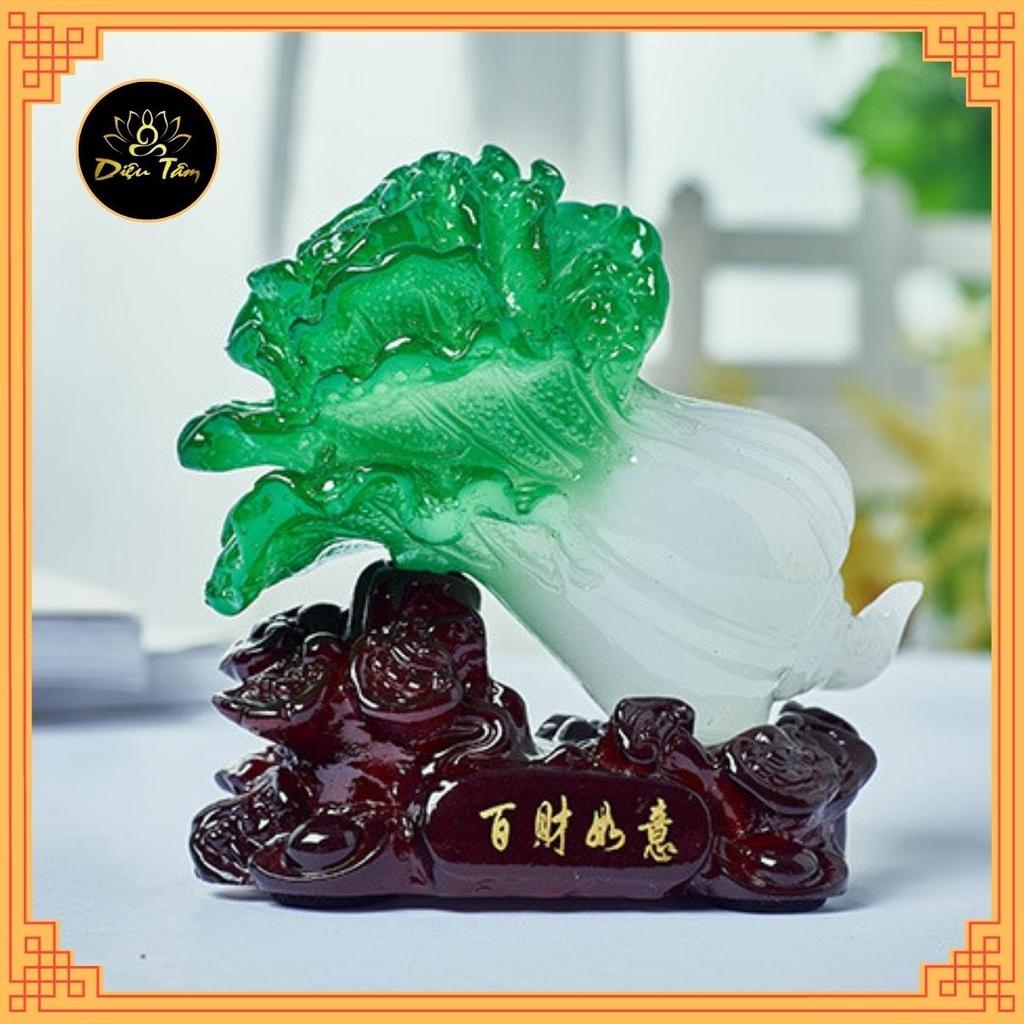 Bắp cải phong thủy đồ phong thủy chiêu tài hút lộc trang trí nhà cửa, bàn làm việc