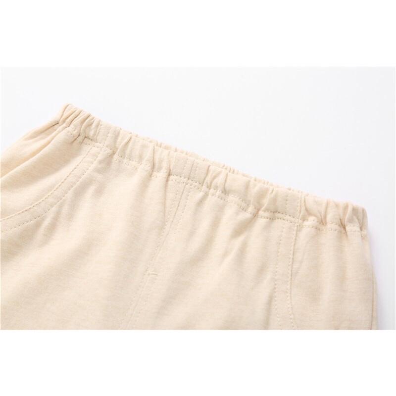 Bộ quần áo cộc hè cho bé sơ sinh 100% organic cotton hữu cơ tự nhiên thoáng mát không hoá chất an toàn cho bé