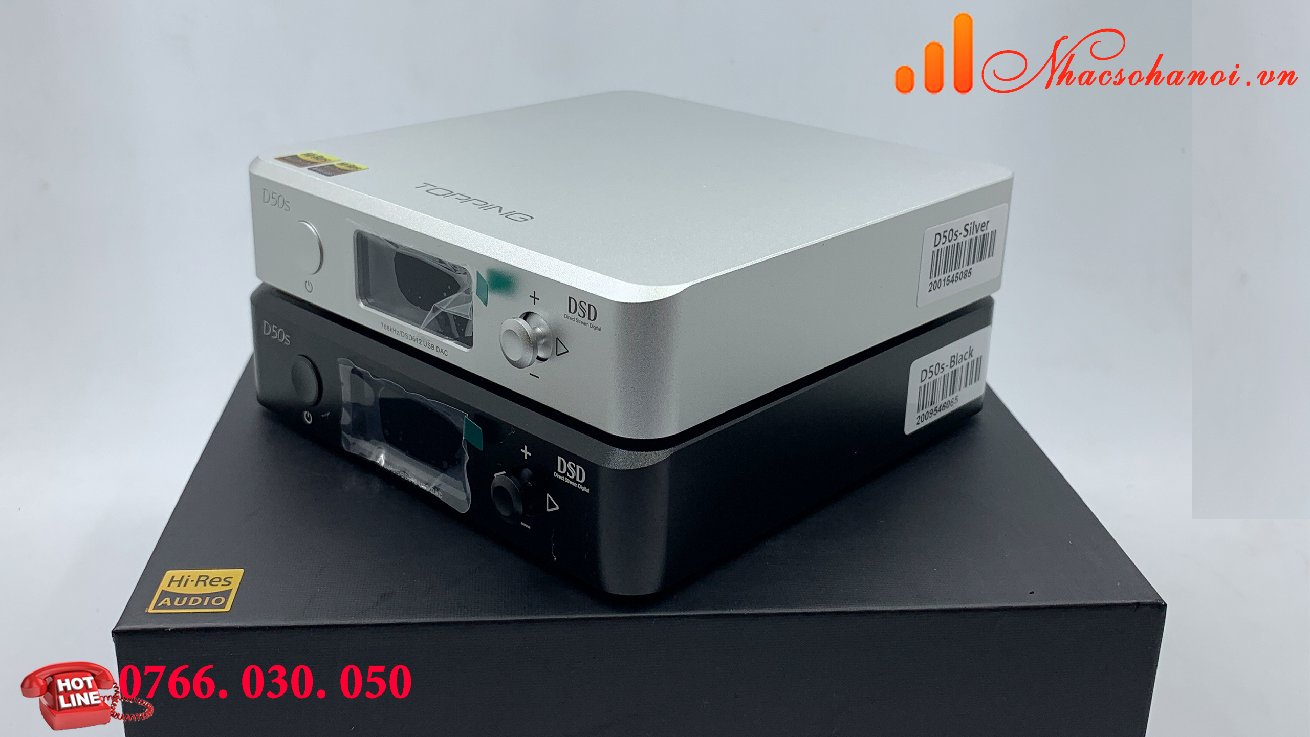 DAC Topping D50s 2xES9038Q2M 32bit DSD512 Bluetooth 5.0 - CHÍNH HÃNG