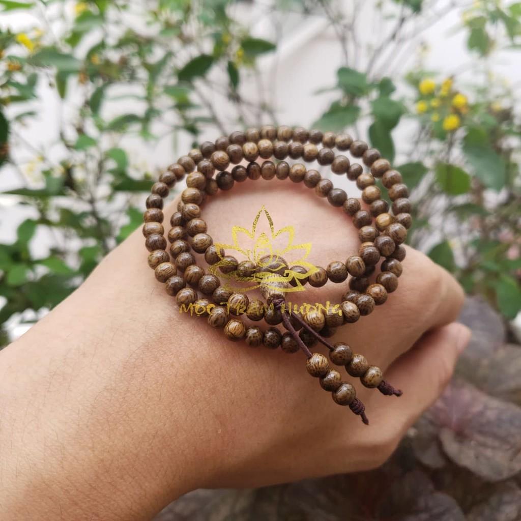 Vòng tay Chuỗi Tràng Hạt 108 - 4mm Trầm Tốc Việt - Trầm Hương Tự Nhiên - Mộc Trầm