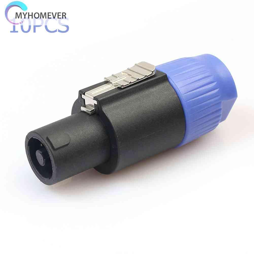 Set 10 Đầu Nối Dây Cáp Âm Thanh 4 Cực 4 Chấu NL4FC