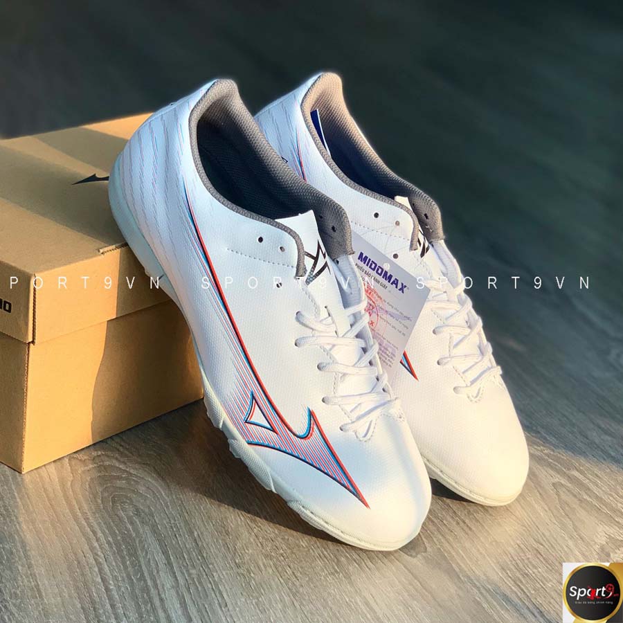 Giày đá bóng Mizuno Alpha α Select AS - P1GD236509 - Xám/Trắng