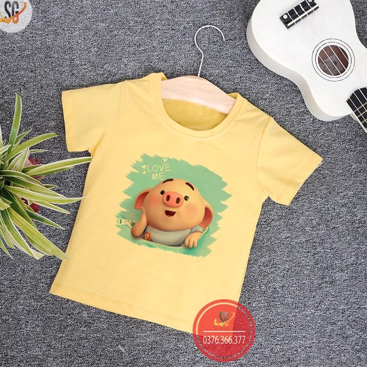 Áo thun cho bé dễ thương - Thun Cotton - có 3 màu TE08