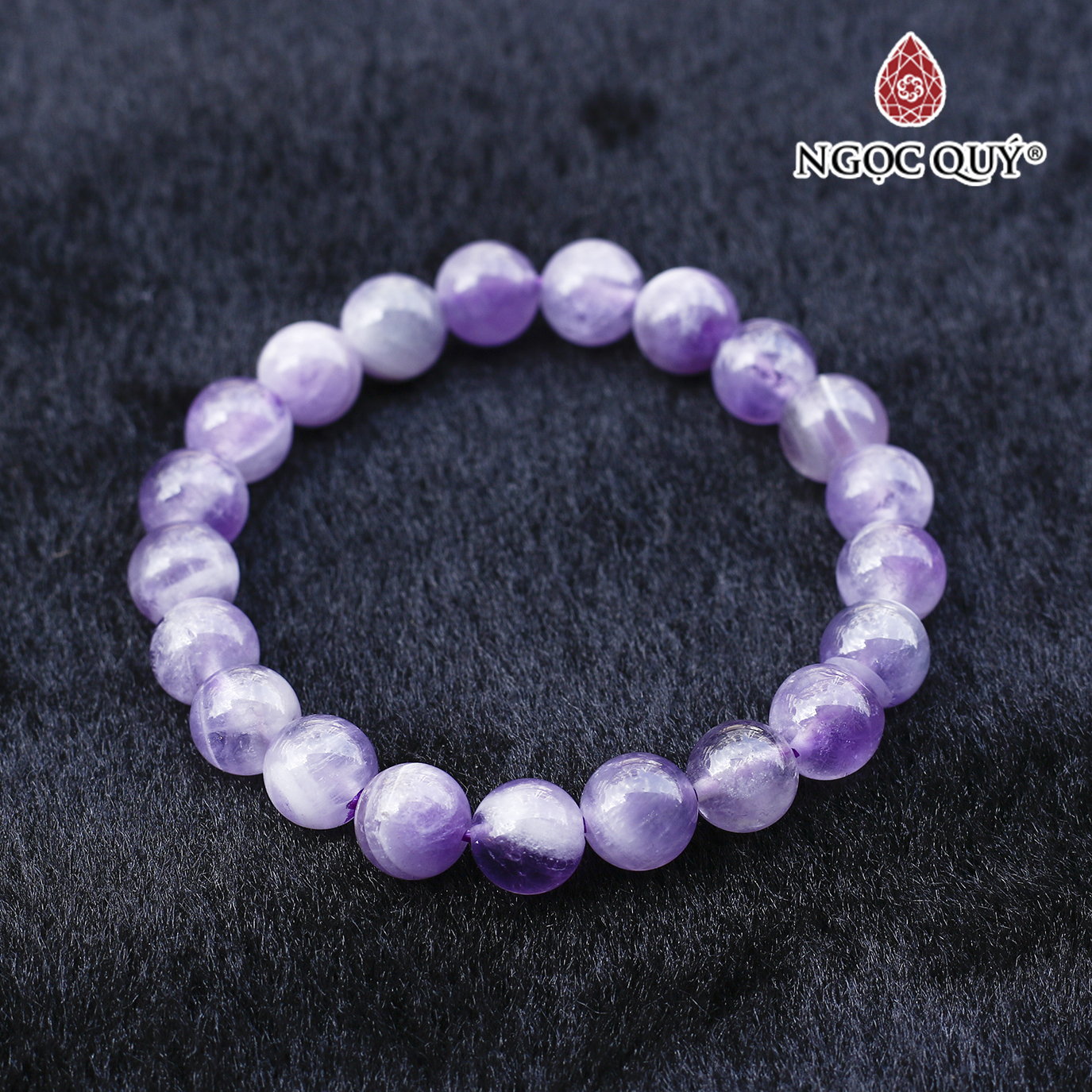 Vòng thạch anh tím ngọc lavender amethyst A mệnh hỏa. thổ - Ngọc Quý Gemstones