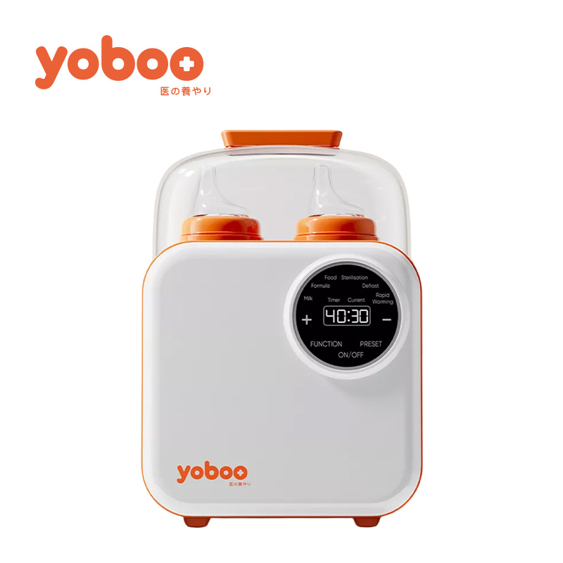 Máy hâm nóng sữa đôi điện tử Yoboo YB-0042 có 6 chức năng, điều khiển cảm ứng, hẹn giờ trước - Hàng chính hãng