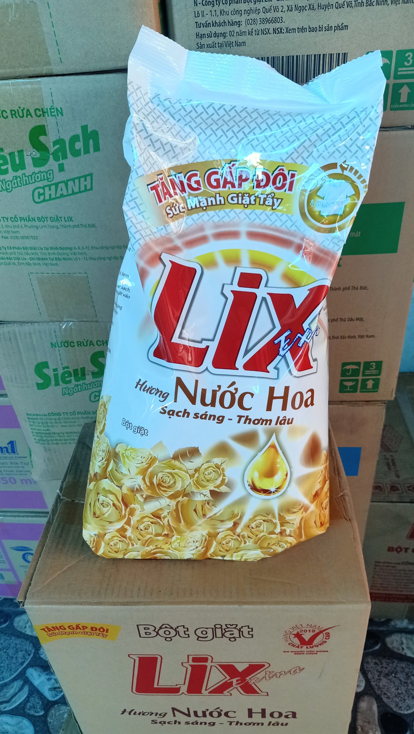 Bột Giặt LIX EXTRA HƯƠNG NƯỚC HOA 7kg