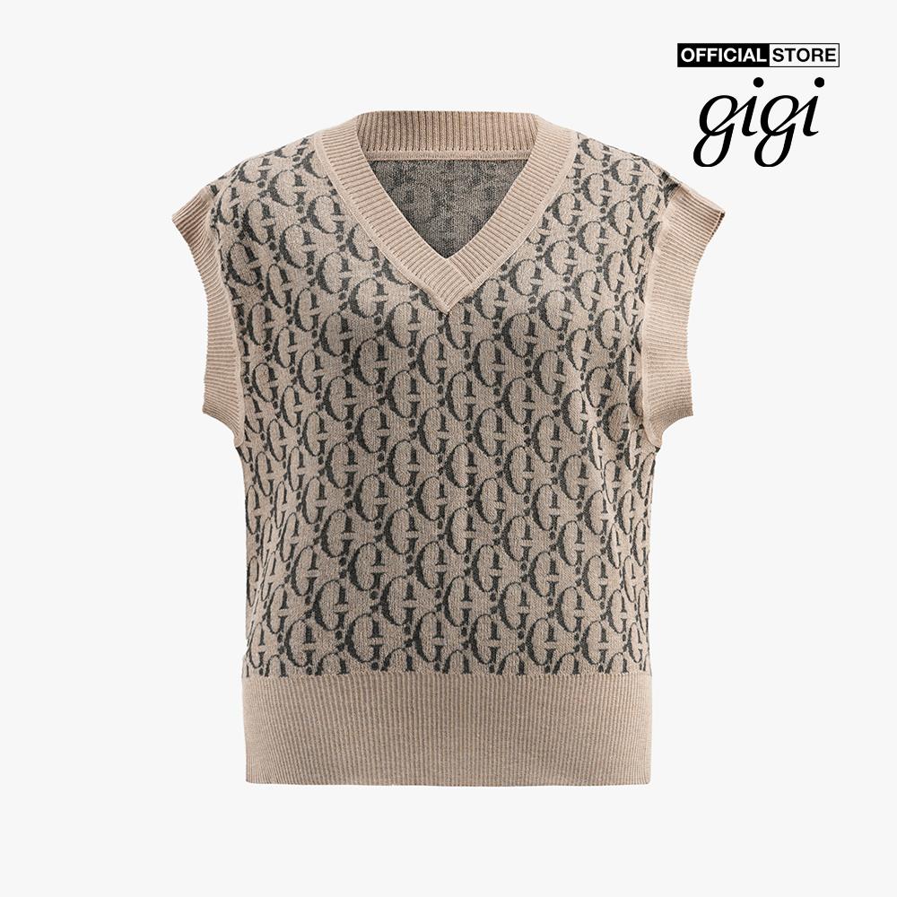 GIGI - Áo ghile nữ cổ V phom suông hiện đại G1303K222714