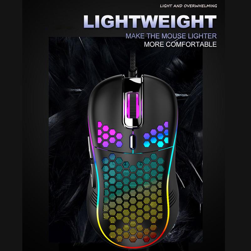 Có Dây LED Chuột Chơi Game 7200 DPI USB Ergonomic Mause Chuột Máy Tính Game Thủ Với Cáp Cho Máy Tính Laptop RGB Chuột Quang có Đèn Nền