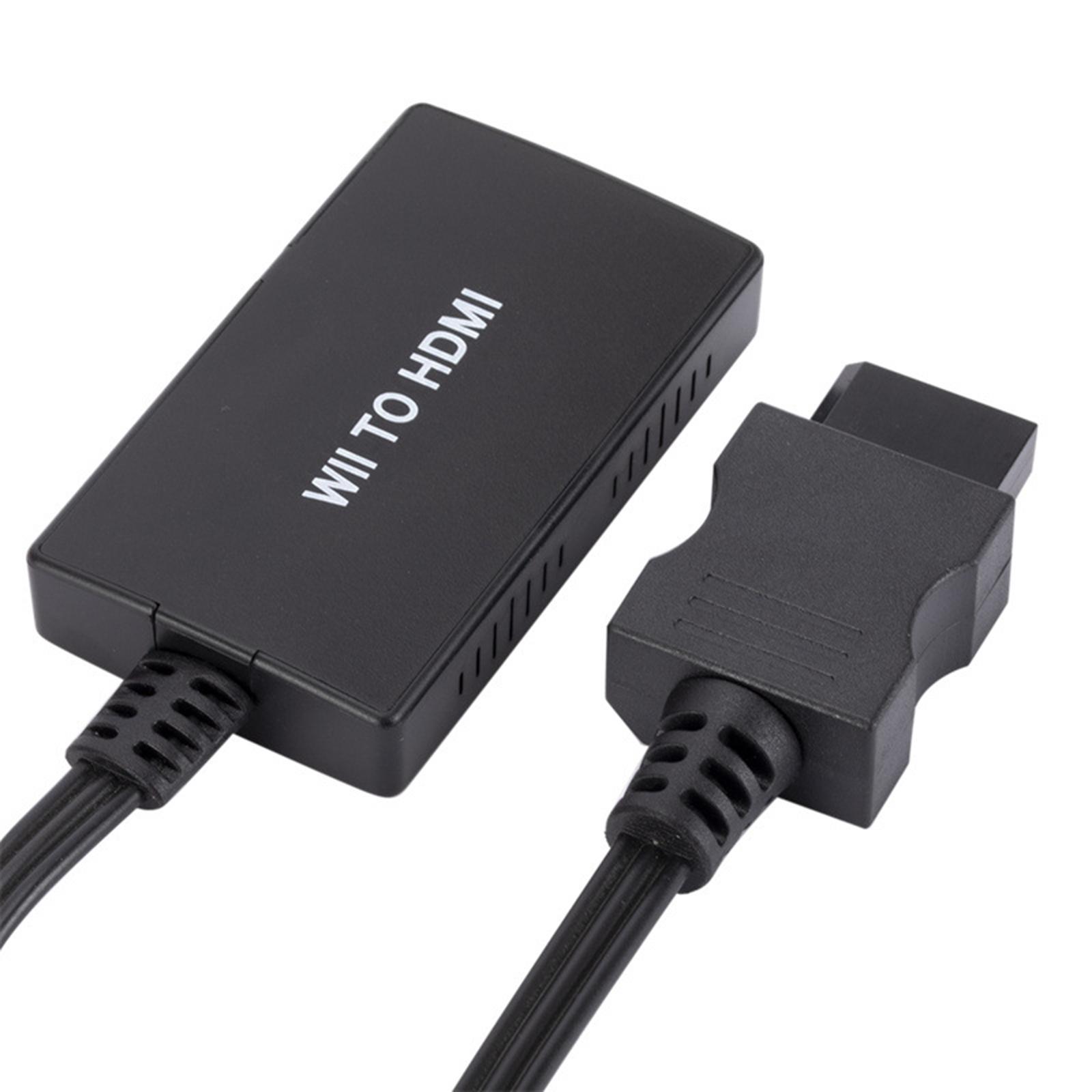 Wide Compatibility Wii2 to HDMI Converter with 3.5mm Interface Audio ,with Cable ,Output Video Adapter for Display ,HDTV Monitor, Projector