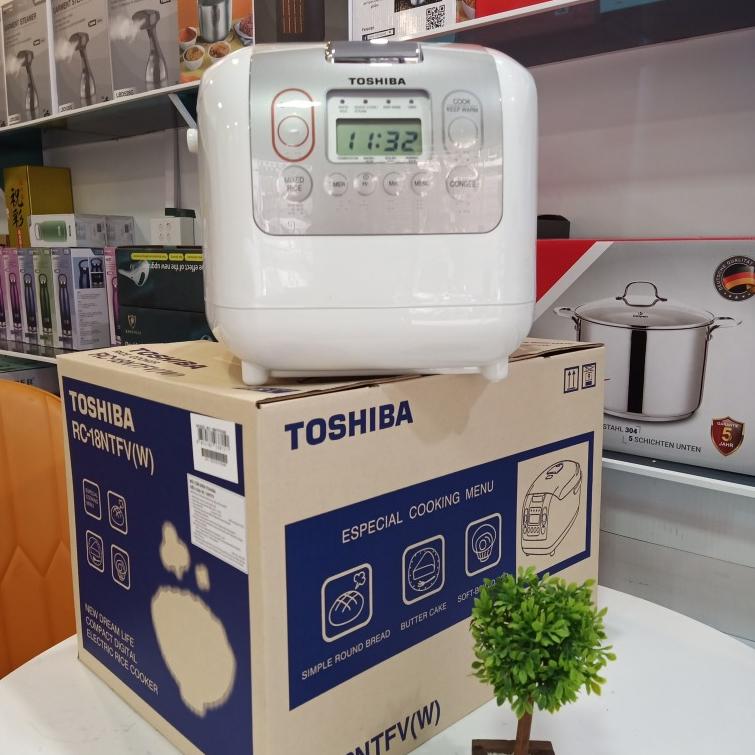 Nồi cơm điện tử Toshiba RC-18NTFVN &amp; RC-10NMFVN, Lòng Nồi Siêu Dày - SX Tại Thái Lan, Hàng Chính Hãng