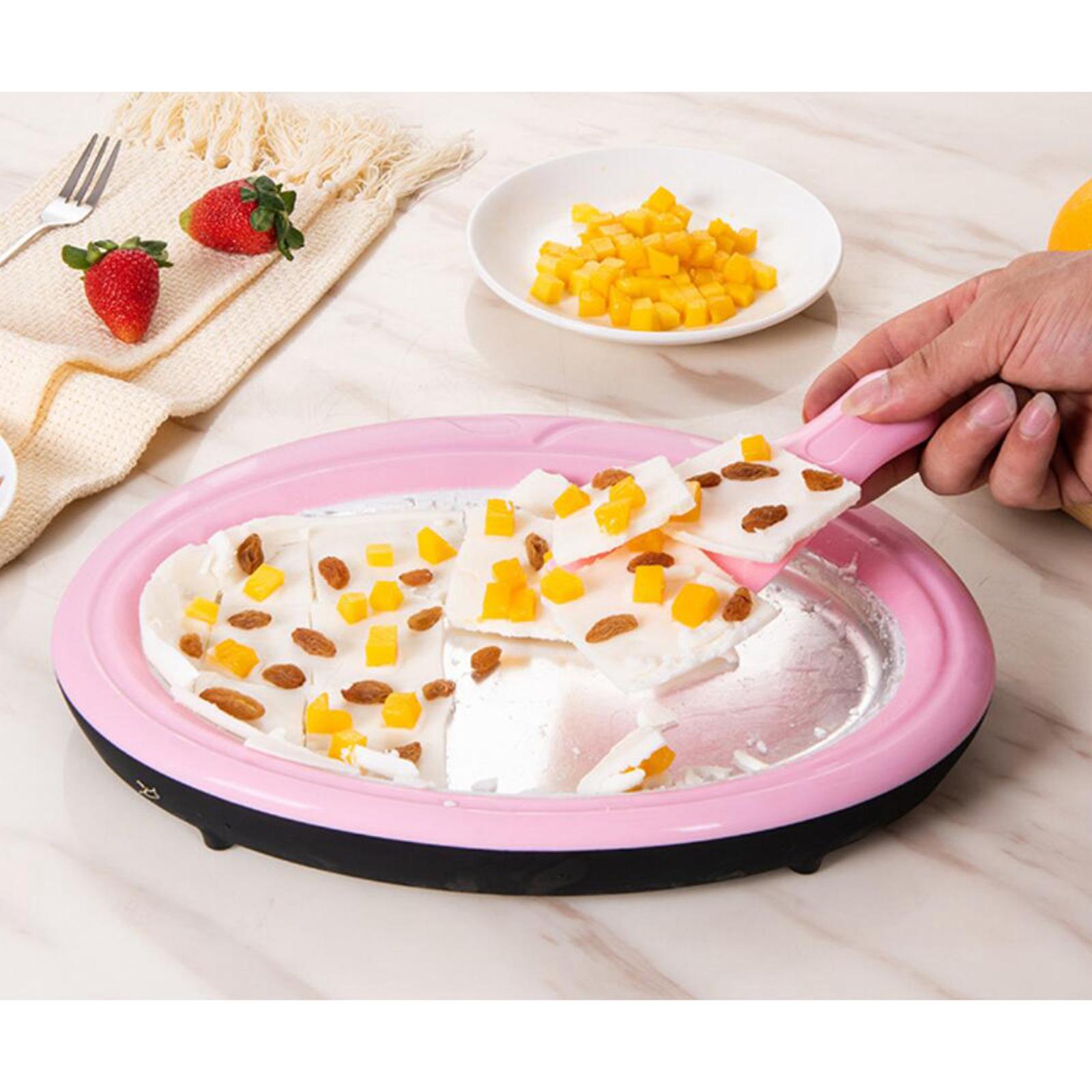 Rolled Ice Cream Maker with 2 Spatulas for Healthy Homemade Rolled Ice Cream